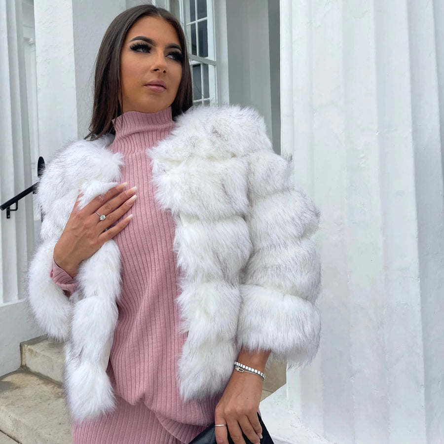 Amelie | Elegante Kunstfelljacke für Damen Winter