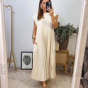 Sommerkleid Damen | Plissierter Maxirock & Zeitloser Eleganter Schnitt
