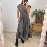 Sommerkleid Damen | Plissierter Maxirock & Zeitloser Eleganter Schnitt