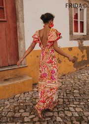 Nina | Lockeres Damen Kleid Sommer mediterran geschnitten