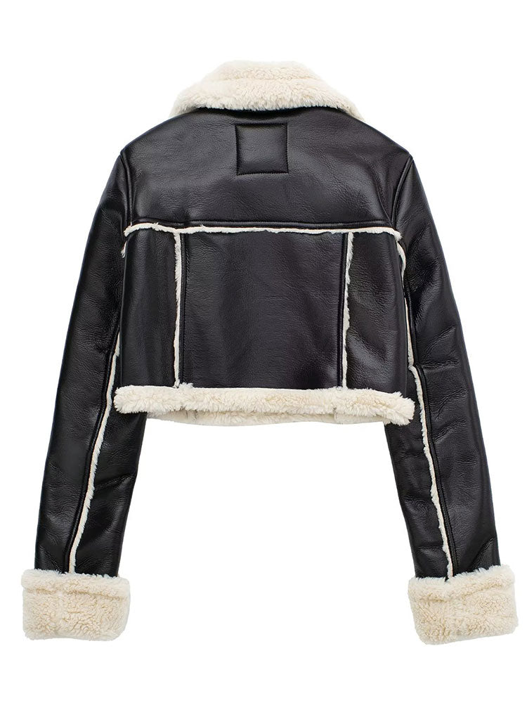Anna | Elegante Kunstlederjacke für Damen Winter