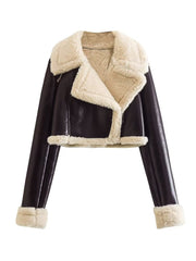 Anna | Elegante Kunstlederjacke für Damen Winter
