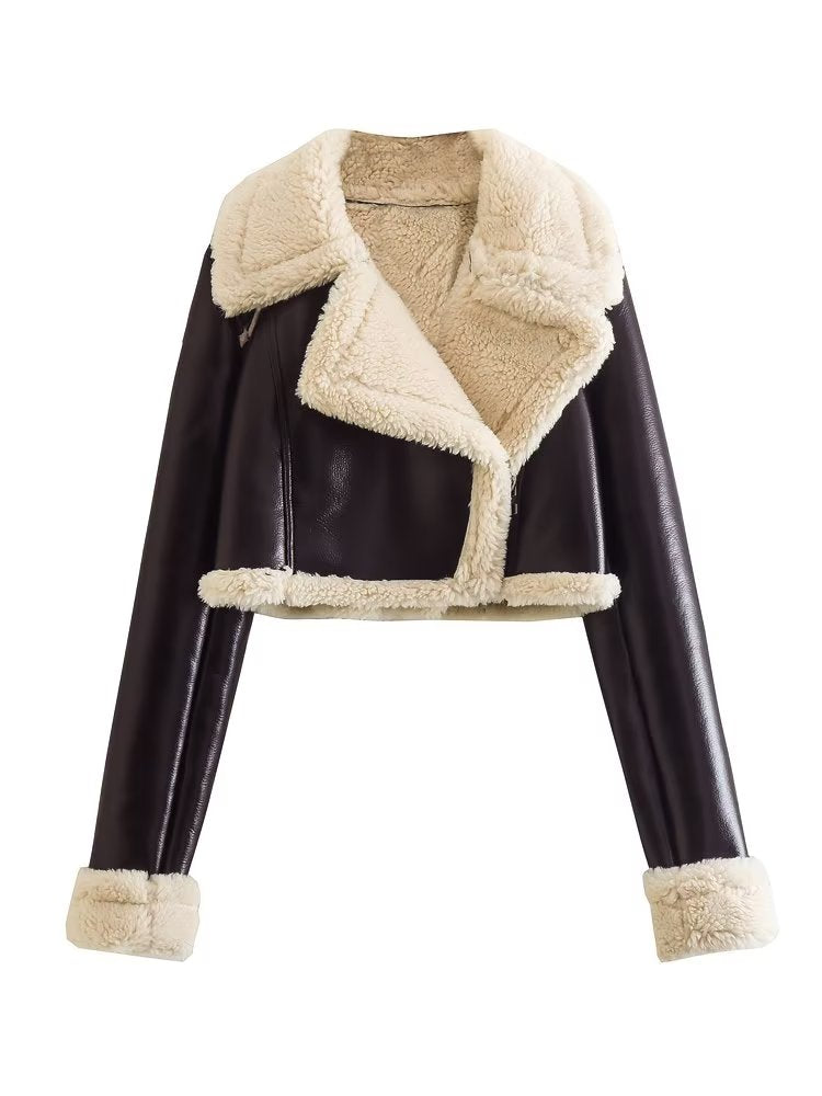 Anna | Elegante Kunstlederjacke für Damen Winter