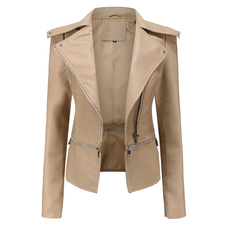 Stilvolle Lederjacke Für Damen | Langarm