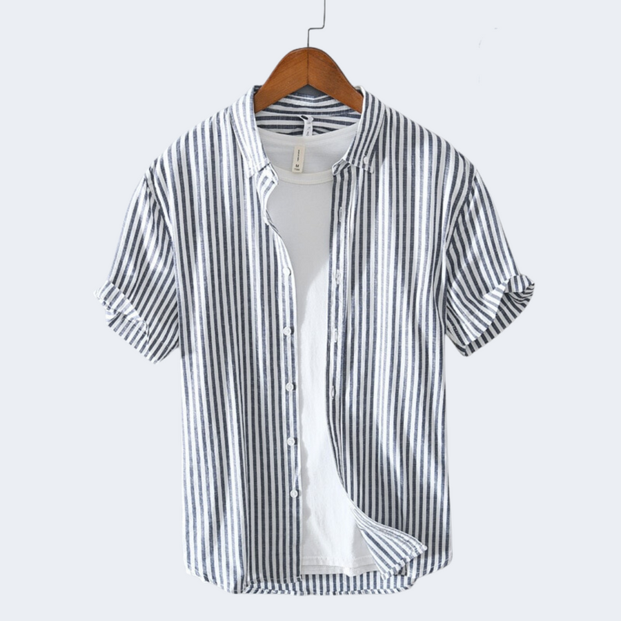 Anton | Herren Sommerhemd mit Streifenmuster