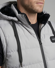 Gilet imbottito con cappuccio senza maniche | Moda donna