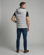 Gilet imbottito con cappuccio senza maniche | Moda donna