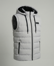 Gilet imbottito con cappuccio senza maniche | Moda donna