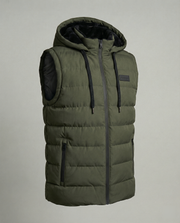 Gilet imbottito con cappuccio senza maniche | Moda donna