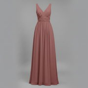 Abito estivo donna senza maniche | Vestito midi elegante con scollo a V, leggero