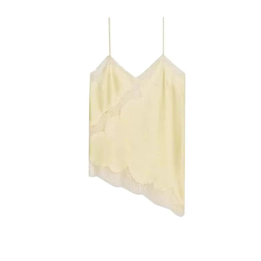 Top slip asimmetrico nero | Camisole da donna
