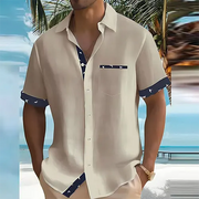 Camicia estiva traspirante da uomo | camicia a maniche corte