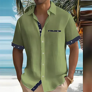 Camicia estiva traspirante da uomo | camicia a maniche corte