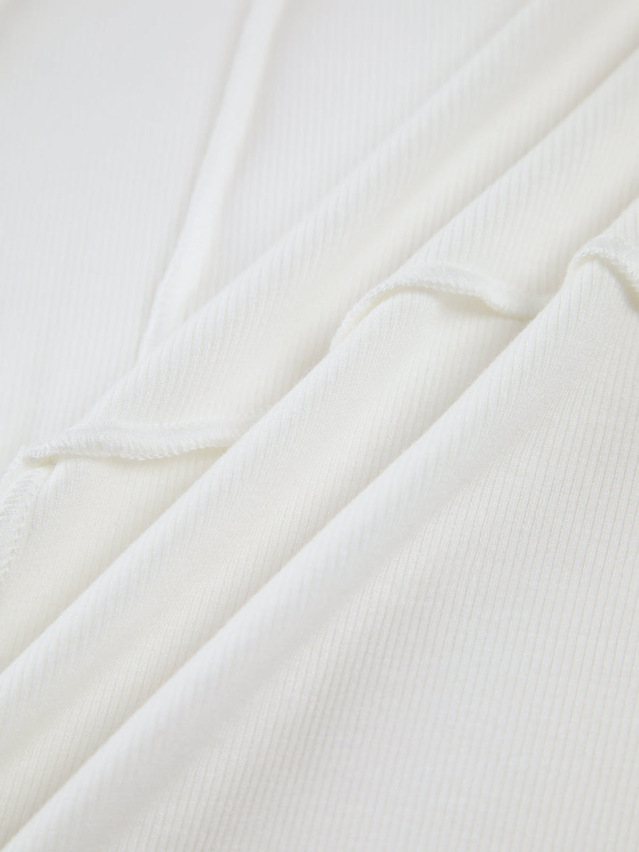 Gabriela | Damen Langarm Crop-Top Mit Nahtdetail