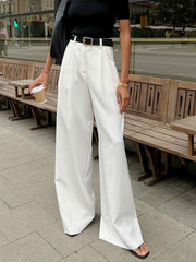 Damen High-Waist Weite Hosen – Elegant & Bequem, Ohne Gürtel