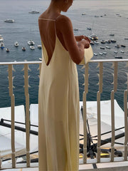 Mathilda | Luxus Slipdress mit tiefem Rückenausschnitt – Elegante Abendmode