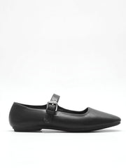 Damen Ballerinas aus veganem Leder mit Riemen