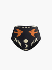 Asymmetrisches Bikini-Set mit Vogelprint – Trendiger Sommer-Look