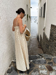 Sommerliches Maxikleid mit Spaghettiträgern – Blumenkleid