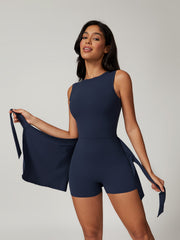 2-in-1 Aktives Kleid – Rückenfreies Athleisure-Outfit