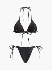 3-teiliges Blumen-Bikini-Set mit Mesh-Rock – Modische Bademode
