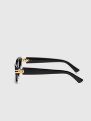 Vintage Cat-Eye Sonnenbrille Schwarz – UV400 Schutz, Leichtgewicht