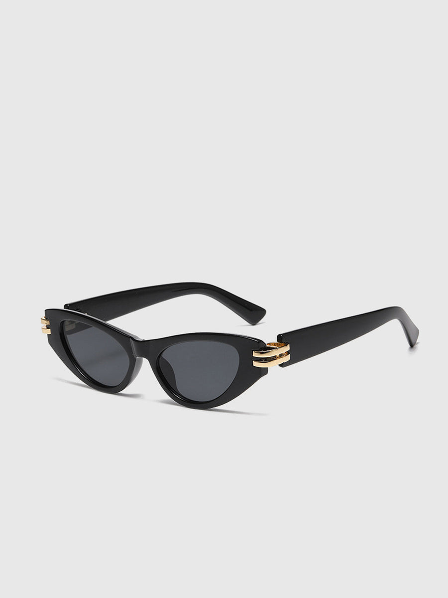 Vintage Cat-Eye Sonnenbrille Schwarz – UV400 Schutz, Leichtgewicht