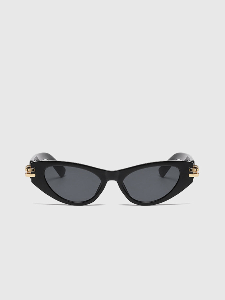 Vintage Cat-Eye Sonnenbrille Schwarz – UV400 Schutz, Leichtgewicht