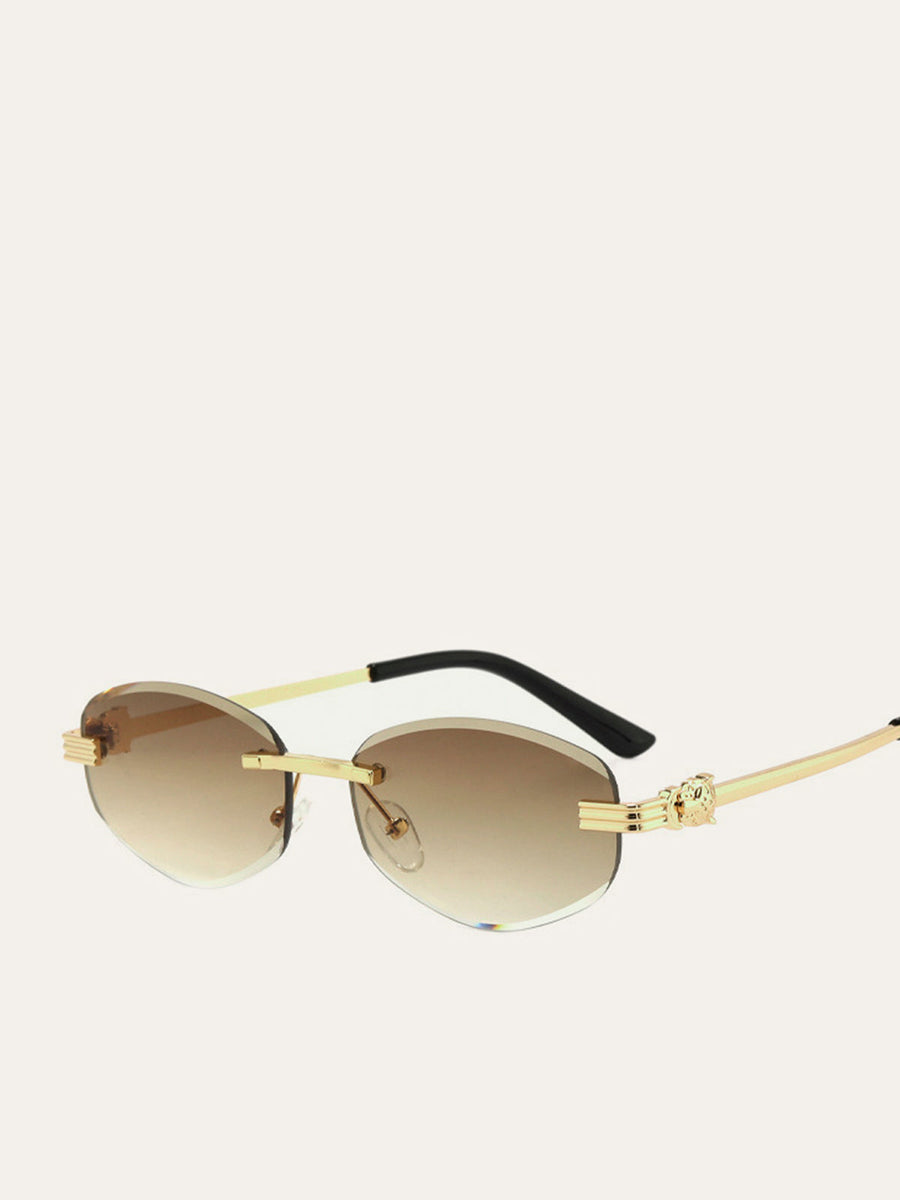Premium Randlose Sonnenbrille mit Farbverlauf – UV-Schutz & Leichtgewicht