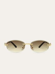 Premium Randlose Sonnenbrille mit Farbverlauf – UV-Schutz & Leichtgewicht