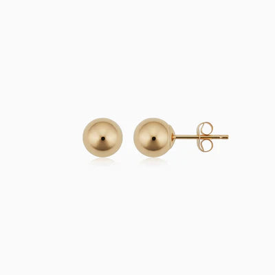 Goldene Ball-Ohrringe