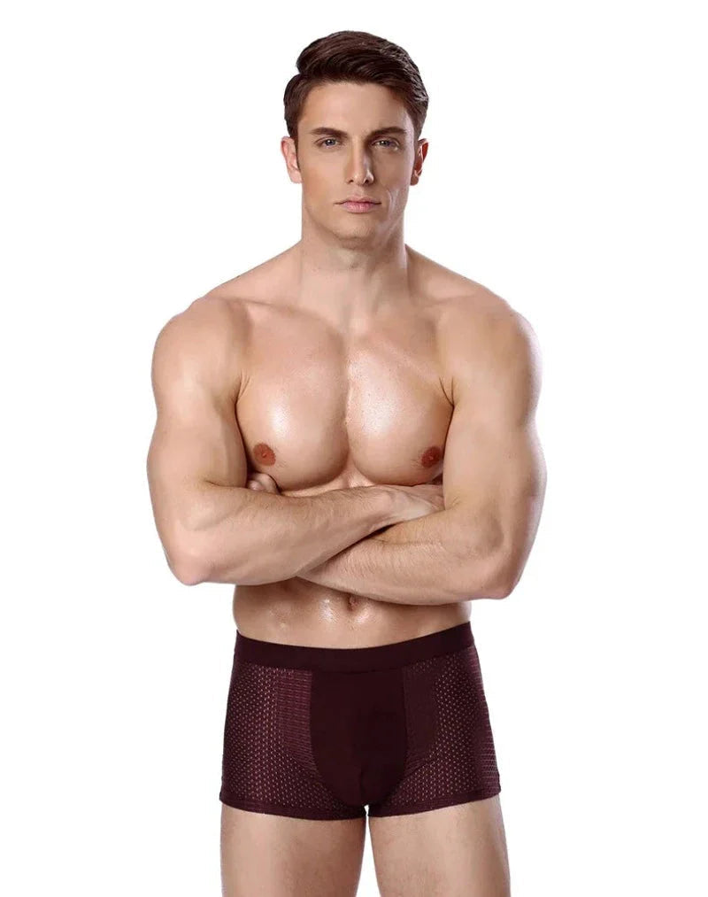 Boxer da uomo in bambù confezione da 10 | biancheria intima traspirante, morbida