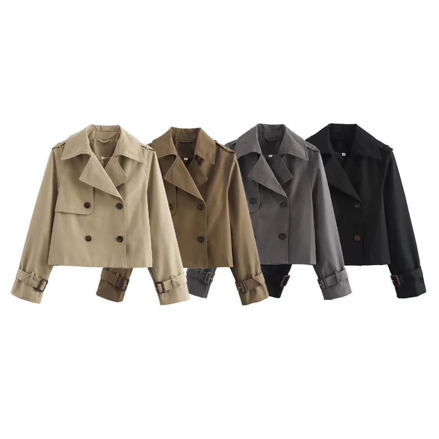 HANNELORE - KURZE TRENCH JACKE