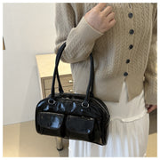 Kompakte Damen Schultertasche – Vegan Leder & Alltagstauglich