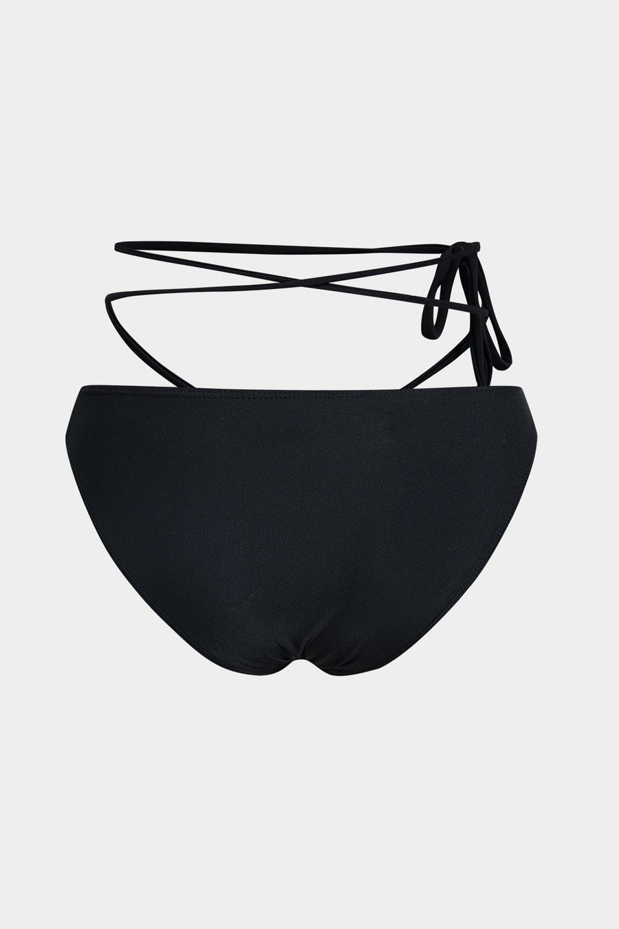 Meredith | Dreiteiliges Bikini-Set mit Wickelband-Design, Perlen-Details und transparentem Pareo