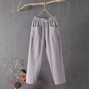 Heidi-Mode | Lässige Hose aus Baumwolle und Leinen mit Elastischem Bund