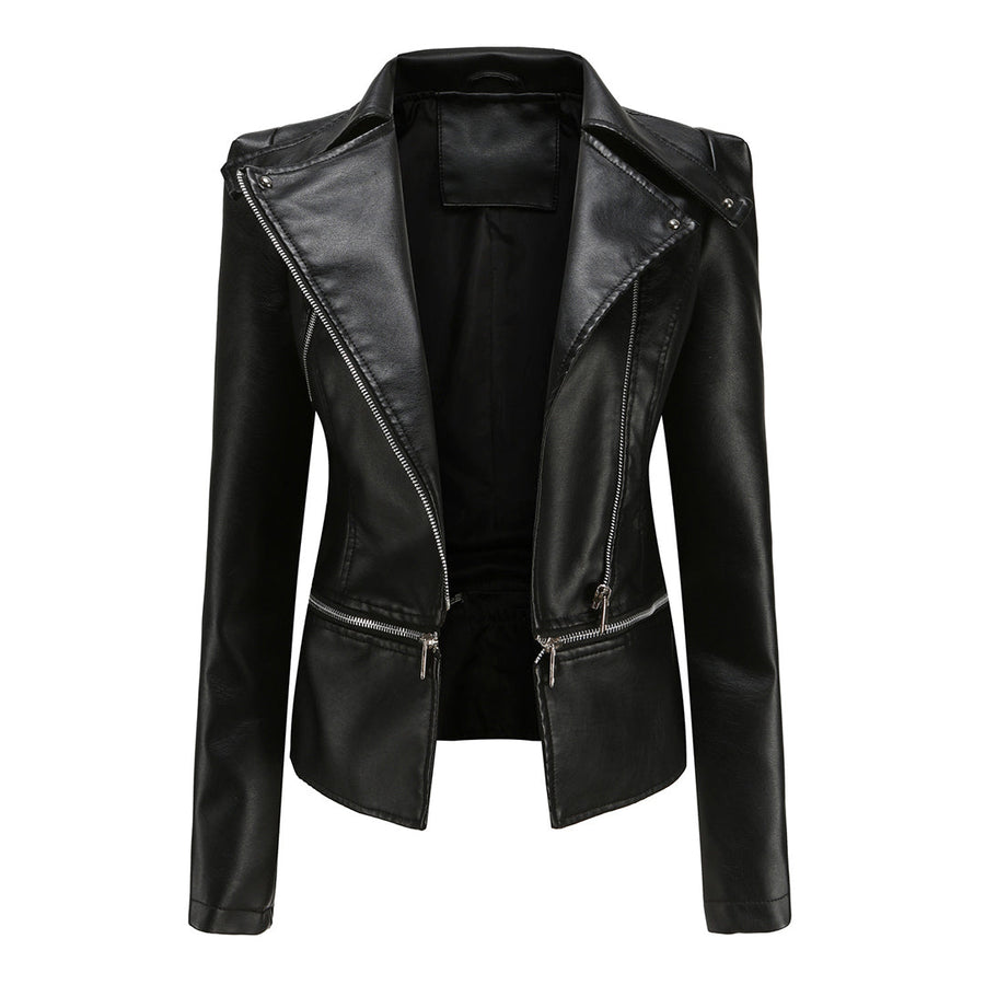 Stilvolle Lederjacke Für Damen | Langarm