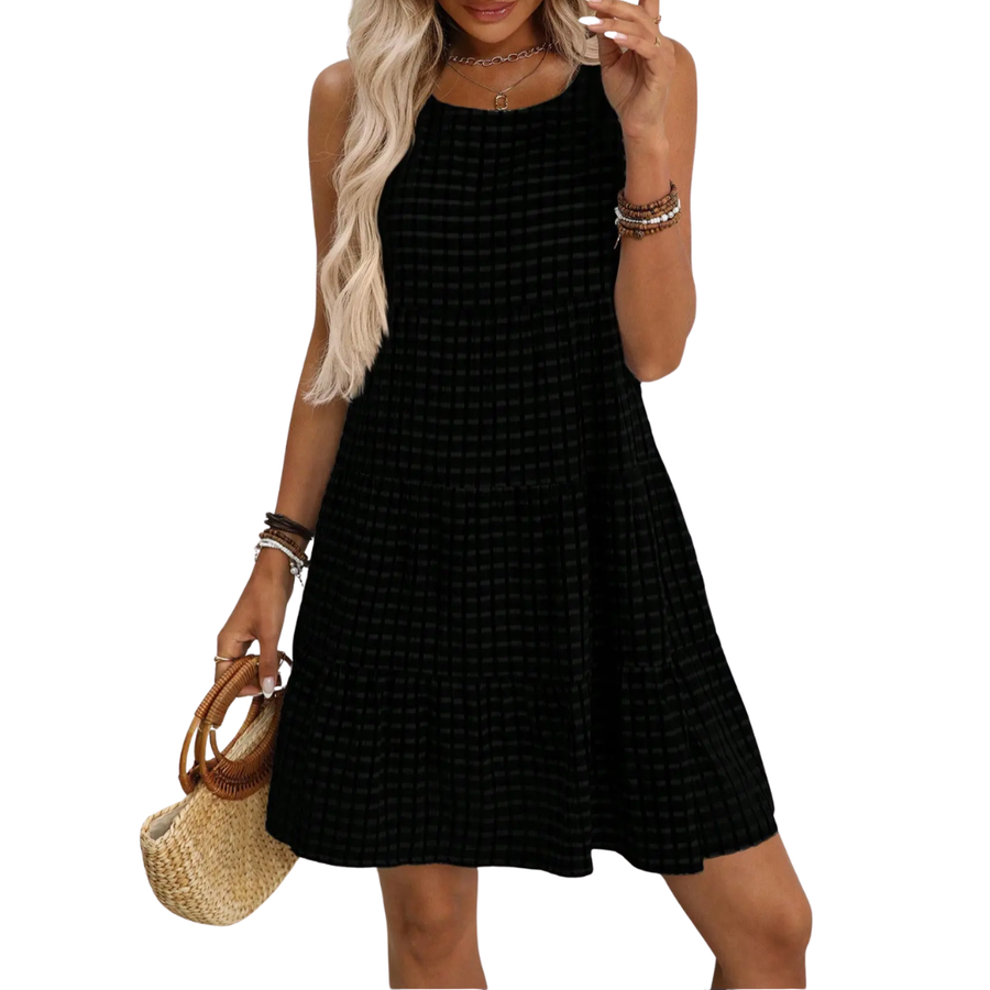 Paula | Karomuster Kleid für elegante Damen