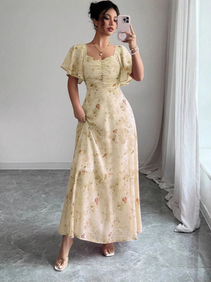 Blumenkleid Maxi Sommer Elegant
