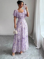 Blumenkleid Maxi Sommer Elegant