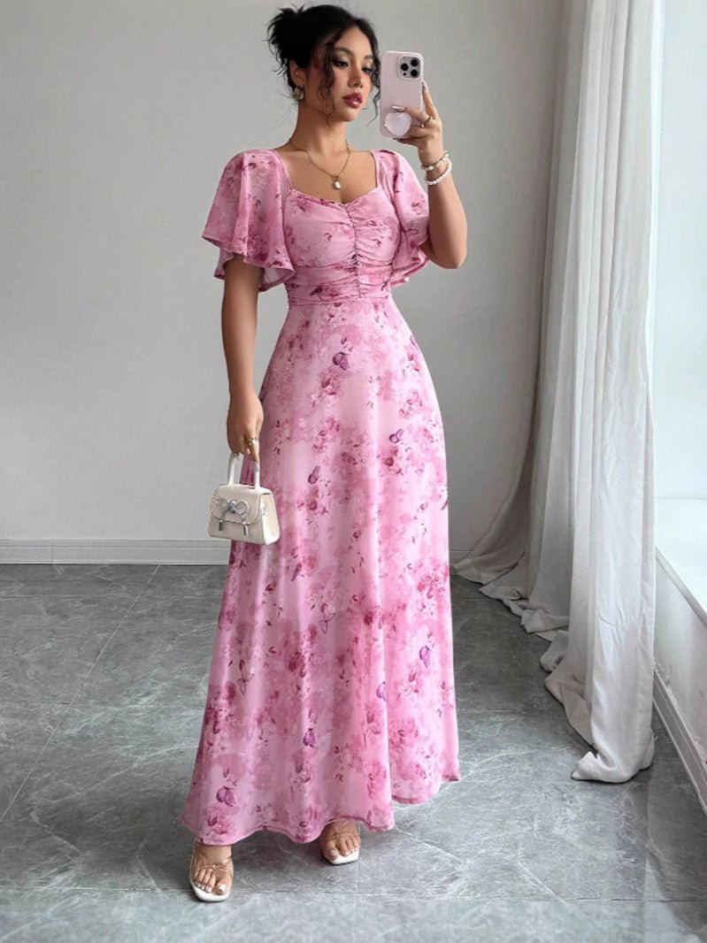 Blumenkleid Maxi Sommer Elegant