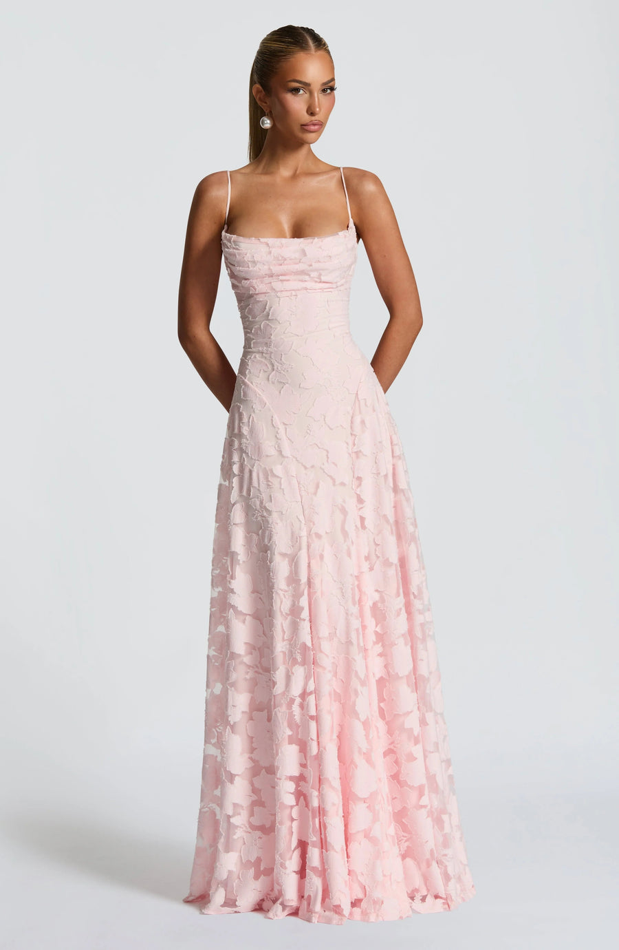 Blumenmuster Kleid | Festliches Kleid für Damen