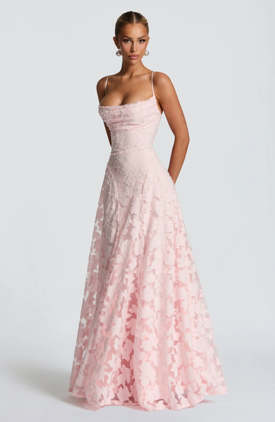 Blumenmuster Kleid | Festliches Kleid für Damen