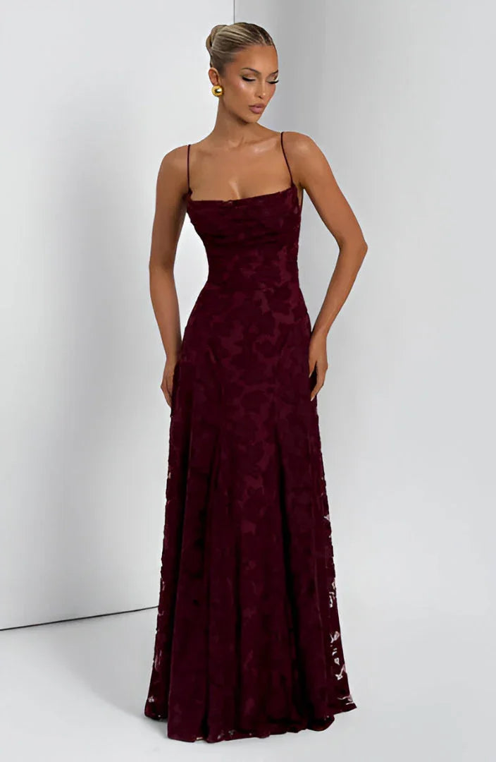 Blumenmuster Kleid | Festliches Kleid für Damen