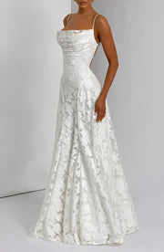 Blumenmuster Kleid | Festliches Kleid für Damen