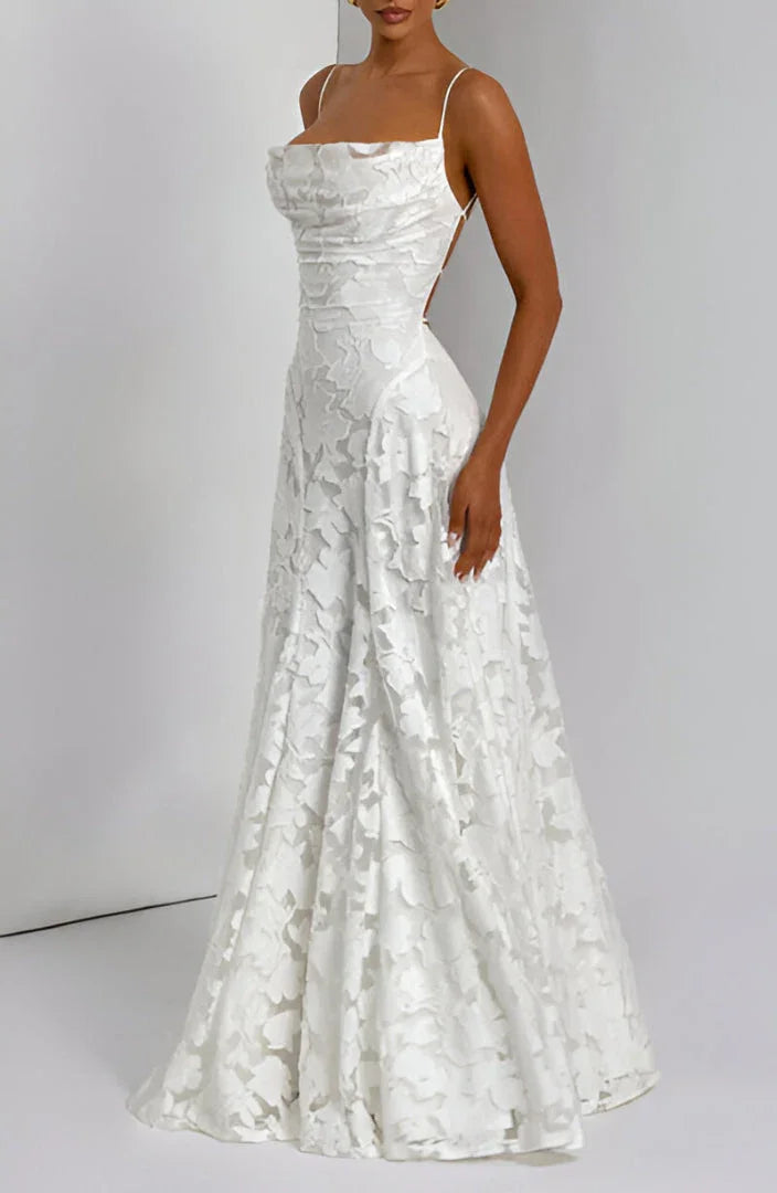 Blumenmuster Kleid | Festliches Kleid für Damen