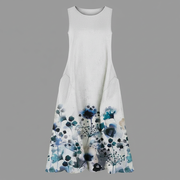 Vestito midi con motivo floreale donna | Moda estiva