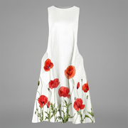 Vestito midi con motivo floreale donna | Moda estiva