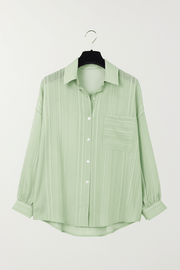 Bluse mit Knopfleiste und Brusttasche Damen | Lockerer Schnitt & Pflegeleichter Look