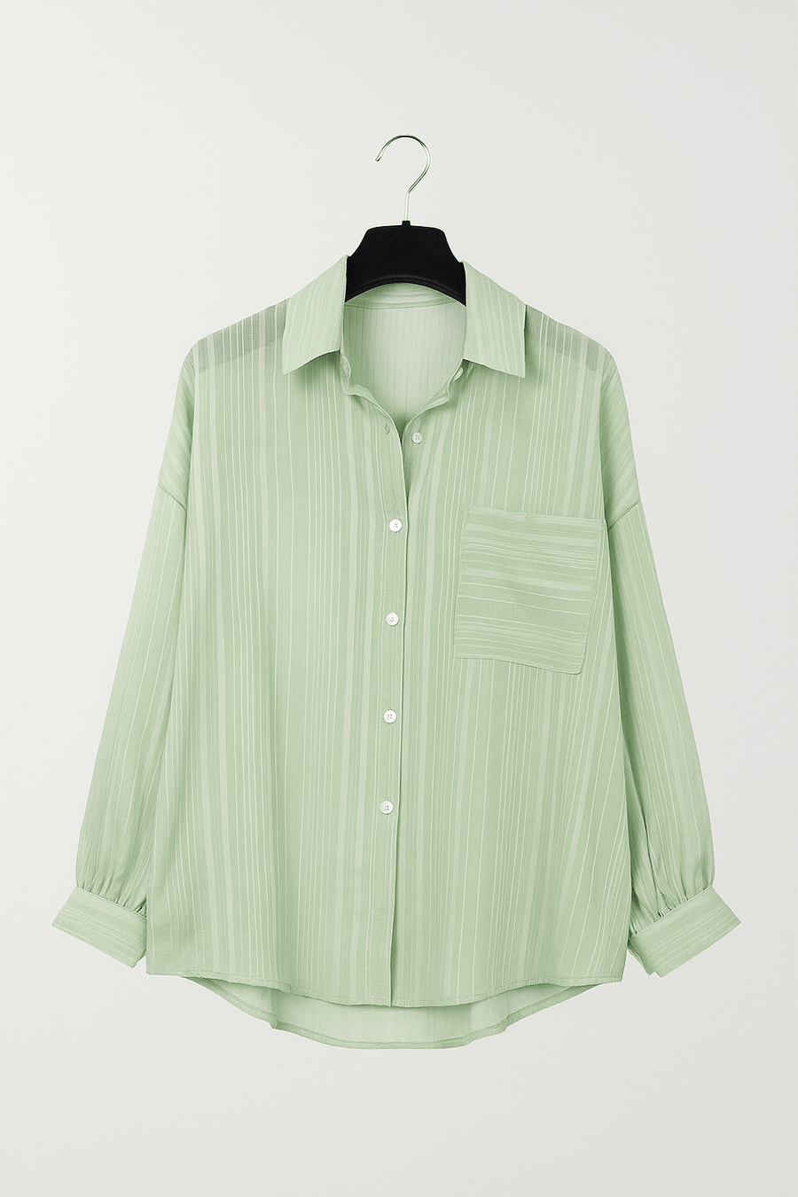 Bluse mit Knopfleiste und Brusttasche Damen | Lockerer Schnitt & Pflegeleichter Look